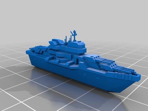 planetary annihilation Titanen battleship video-Spiele Modell 3d print model - Mito3D