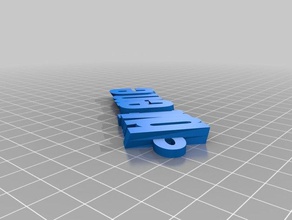 anton Anahtarlık özelleştirilmiş 3d print model - Mito3D