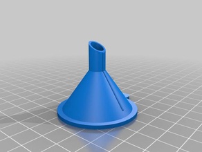 my customized parametric funnel kitchen & dining 3d print model - Mito3D