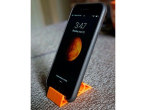 iphone minimal horizontal vertical stand mobile phone dock 6 3d print model - Mito3D