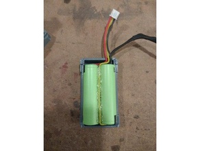 18650 2s battery case diy holder double dual sled fatshark fpv goggles li-ion 3d print model - Mito3D