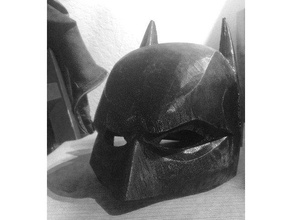 batman combat casque le costume armure de capot cosplay dc comics masque super-héros 3d print model - Mito3D