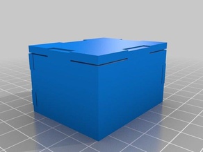 mi personalizados simple paramétrico generador de la caja corte láser tebogo portaherramientas y cajas personalizado 3d print model - Mito3D