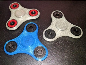 spiral patterned fidget spinner toys & games fidget-toy fidgetspinner hand toy 3d print model - Mito3D