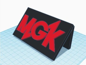 mgk cosa La impresión en 3d la música el rap 3d print model - Mito3D