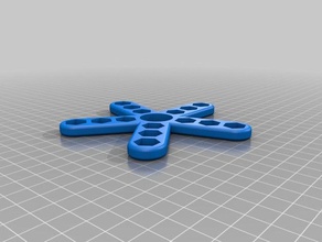 5 raggi 3 pesi giocattoli meccanici su misura 3d print model - Mito3D