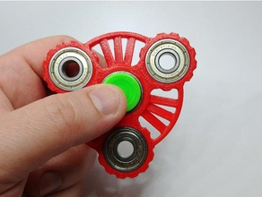 fidget spinner turbine toy & game accessories fidget-toy fidgeting fidgetspinner hand spinning 3d print model - Mito3D
