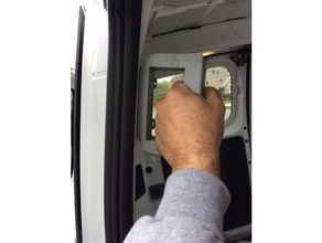 la furgoneta nv200 acceso manejar de automoción manija puerta interior 3d print model - Mito3D