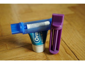 acorta la pasta de dientes del tubo exprimidor cuarto baño el 3d print model - Mito3D