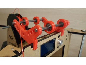 22mm soporte rollo filamento anet a6 para rodamientos 3d yazıcı aksesuarları 3d print model - Mito3D