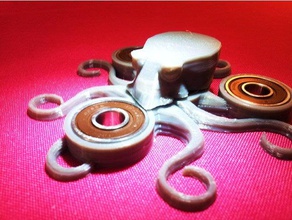 octopus spinner toys & games 608zz animal bearing fidget mechanical toy tri sp 3d print model - Mito3D