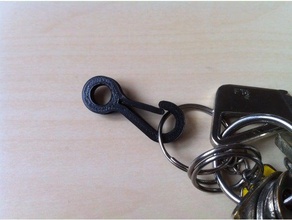 key clip mini carabiner organization best car keys clips keychain keyring chain chains 3d print model - Mito3D