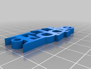 eddie key ring Schlüsselanhänger kundengebundene 3d print model - Mito3D