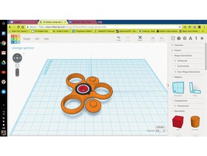arancione spinner La stampa 3d 3d print model - Mito3D
