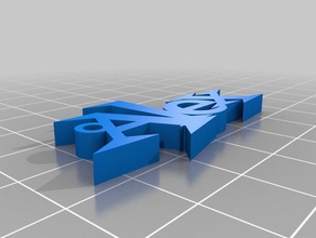 alex key ring Schlüsselanhänger kundengebundene 3d print model - Mito3D