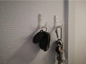 wall hook organization key holder 3d print model - Mito3D