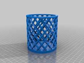 alexis morys parametric pencil cup holder organization customized 3d print model - Mito3D
