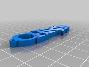 chris key ring keychains customized 3d print model - Mito3D