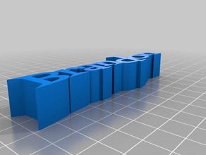 brandon llaveros personalizado 3d print model - Mito3D