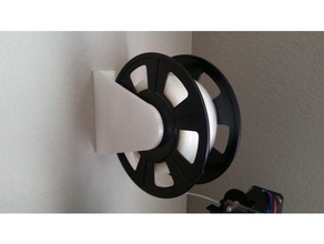 einfache Wand-spool-Halter 3d Drucker Zubehör filament filament-Halter spool holder spool-Halter die Wandmontage an der Wand montiert Montage 3d print model - Mito3D
