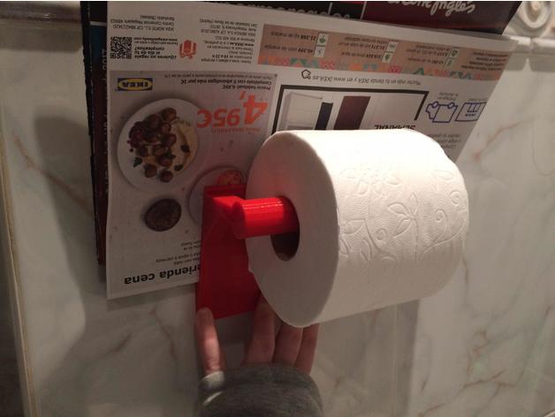 magazine & paper roll wc bathroom 3D print model - Mito3D