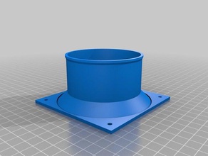 my customized duct pipe adaptor 3 inch ducting tools 3d print model - Mito3D