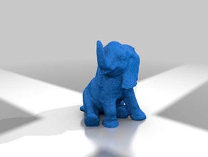 éléphant en résine modèle d'analyse sculptures l'éléphant figurine 3d print model - Mito3D