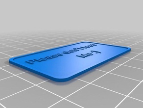 minha simples personalizado personalizar a etiqueta com o nome 3d print model - Mito3D