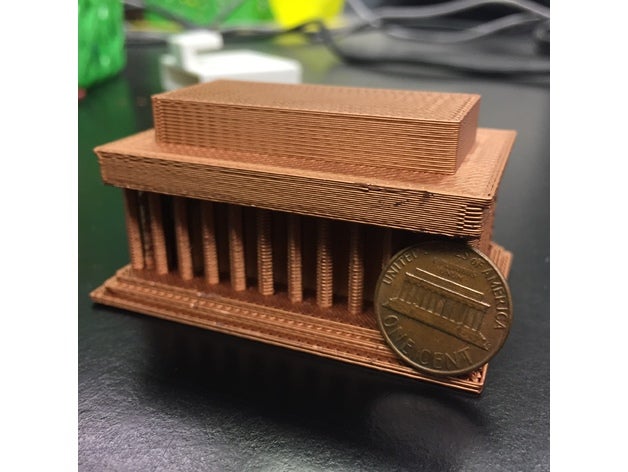 le lincoln memorial L'impression 3d 3D print model - Mito3D