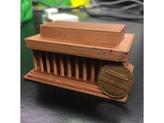 lincoln memorial La stampa 3d 3D print model - Mito3D