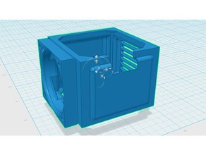 nema 17 stepper motor cooler 3d printing 3dprinting printer parts 40mm fan blower cool cooling cooling-duct duct housing hictop 3dp-11 prusa i3 nema17 reprap shell 3d print model - Mito3D