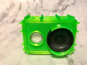 xiaomi yi totalmente cerrada, resistente tpu protector de lente la cámara 3d print model - Mito3D