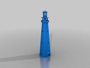 Leuchtturm 3d-drucken 3d-slash Strand-Spielzeug Gebäude Bau kundengebundene display dremel idea builder gadget Lampe Modell Modelleisenbahnen spielen Struktur thingiverse Dinge machen Turm - Spielzeug 3d print model - Mito3D