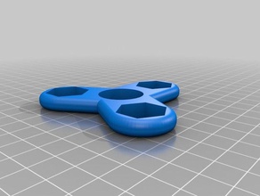 tri fidget spinner 1 2 hex nut mechanical toys customized 3d print model - Mito3D