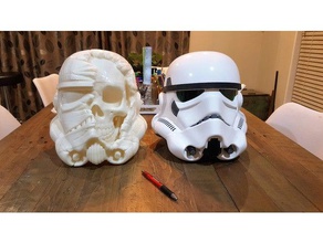 dead trooper helmet extra large 3d printing 3d print model - Mito3D