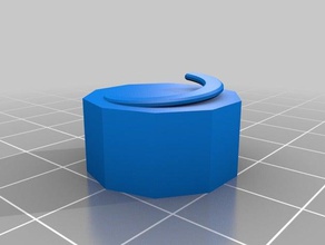 screw cap 2 containers customized 3d print model - Mito3D