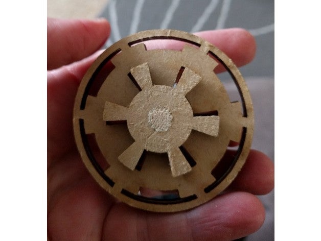 imperiale logo fidget fidget-giocattolo spinner giocattolo impero galattico di star wars l'impero 3D print model - Mito3D