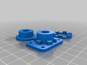 my customized solidoodle torsional anti-backlash nut z-axis 3d print model - Mito3D