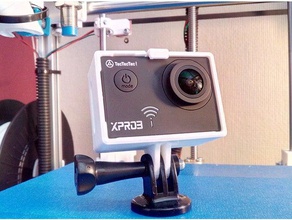 tectectec xpro3 telaio la fotocamera actioncam action cam di montaggio videocamera fotogramma il monte supporto 3d print model - Mito3D