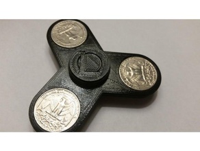 pequena liga de lendas ícone mão giratório trimestre pesos personalizáveis brinquedos & games fidget brinquedo bolso spinner 3d print model - Mito3D