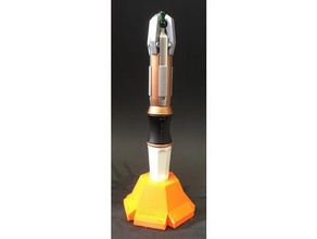 doctor who-12th sonic screwdriver-blank base holder props screwdriver 3d print model - Mito3D