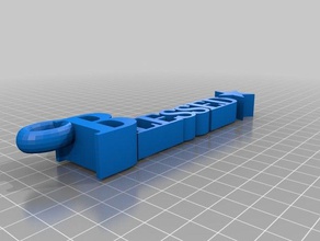 Schlüsselanhänger gesegnet, weiß Morgenstern 3d-drucken 3d print model - Mito3D