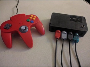 retropie console di gioco originale n64 controller video giochi caso kodi raspberry pi 3 3d print model - Mito3D