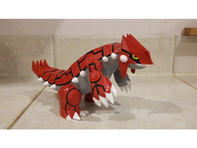 pokemon groudon criaturas 3D print model - Mito3D