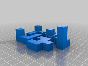 puzzle cube Kunst 3d print model - Mito3D