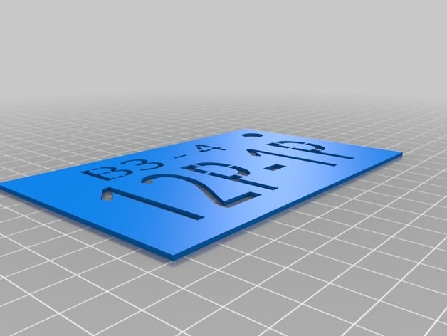 b3-4 12p-1p tempo il card La stampa 3d 3D print model - Mito3D