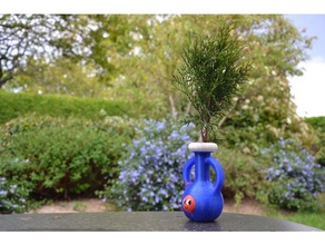 shy but happy planter outdoor & garden jardini re guy vase 3d print model - Mito3D