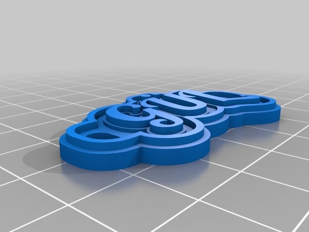 g l de porte-clés personnalisé 3D print model - Mito3D