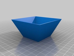 empilhável contentor quadrado recipientes praça 3d print model - Mito3D