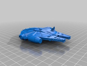 trollenium falcon mk2 vehículos 3d print model - Mito3D